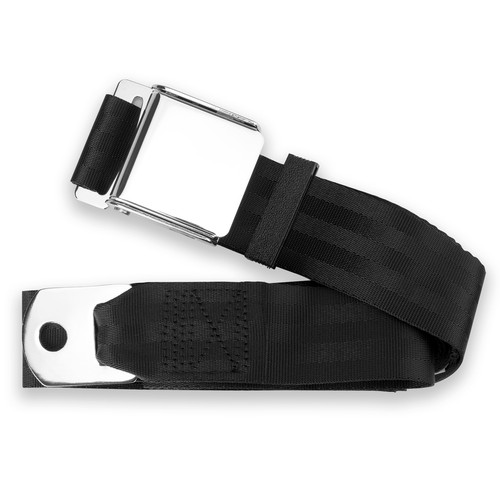 Retrobelt black aviation lap - black,