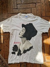 Vintage Ladies 1990s Madonna Blonde Ambition Tour Tshirt 1990 L Rare