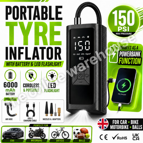 Car tyre inflator cordless - tyre,