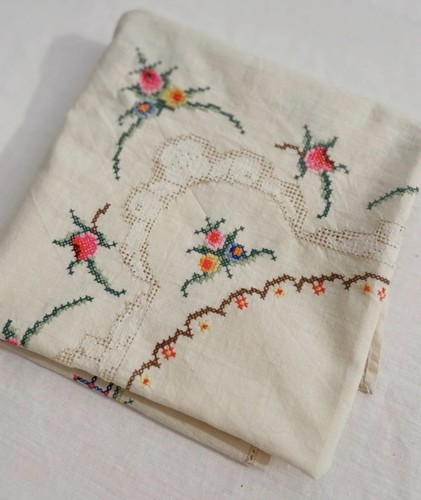 Vintage mcm hand stitched - hand-,