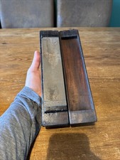 Vintage Boxed India Oilstone /