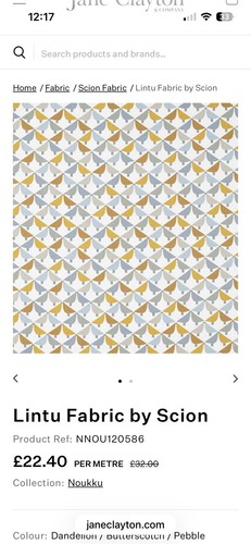 Scion lintu fabric 139x57cm - lintu,