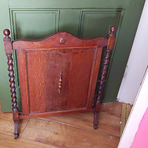 Antique 1900s wood fireplace - 1900s,