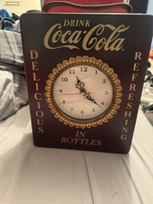Coca Cola Clock Key Box Collectable Coca Cola