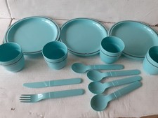 Vintage Gio'style Picnic Set Made In Italy Retro Plate Cup Summer Giostyle