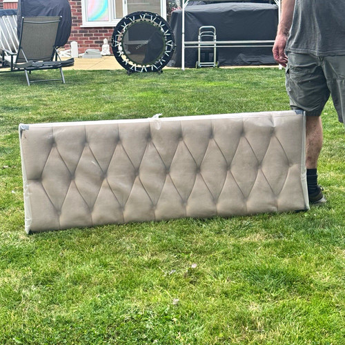 Beige upholstered padded - beige,