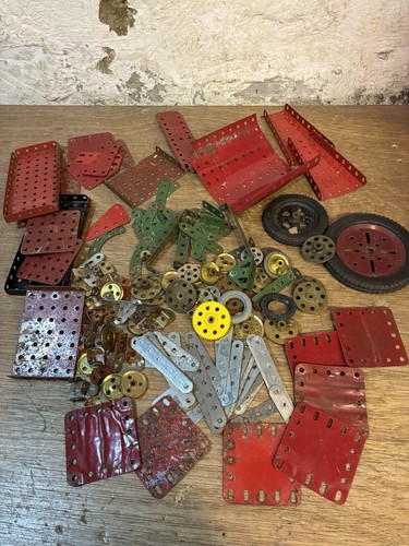 Vintage meccano parts plates - vintage,