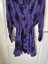 Zara Purple Black Floral Print