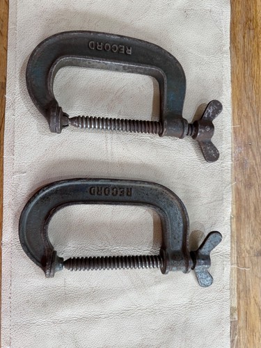 Vintage record clamps 4 in - 2, g