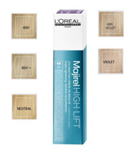 L'Oreal Majirel High Lift Hair Colour / Tint. Beige, Ash, Ash plus, Violet Ash