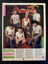 KING KURT 8.5x11" 1983 SMASH HITS FEATURE PAGE SH06