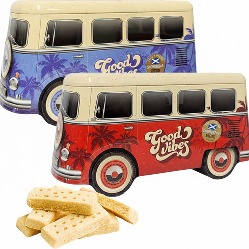 Camper van shortbread biscuit - van,