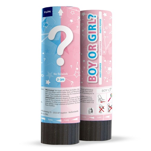 Confetti cannon gender reveal - confetti,