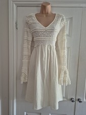 New No Tags White Lined Lace
