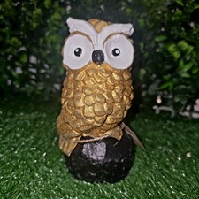 Gold Owl Garden Ornament