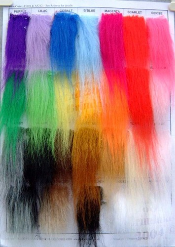 Fur fabric long - faux,