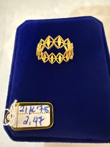 21k saudi gold ring - saudi,