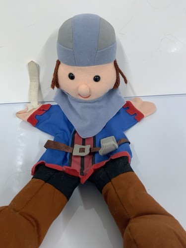 Knight glove hand puppet - knight, 14"