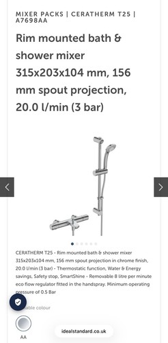 Ideal standard ceratherm t25 - ideal,