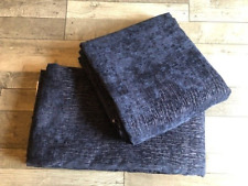 Next  Navy Blue Heavyweight Chenille PENCIL PLEAT Lined Curtains 117x137 CM