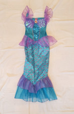 Disney Girls Mermaid Ariel Fancy Dress Princess Party Costume Outfit 7-8 Years