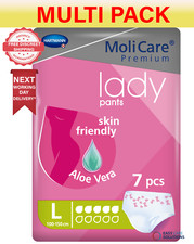 MoliCare Lady Incontinence Pants 7 Drops) - 8 Pack of 7 - Large Multi pack