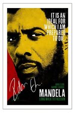 IDRIS ELBA AUTOGRAPH SIGNED PHOTO PRINT NELSON MANDELA LONG WALK TO FREEDOM