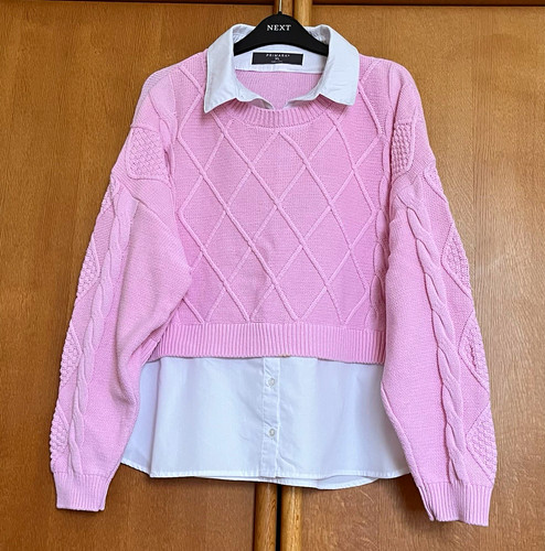 Primark pink white - &,