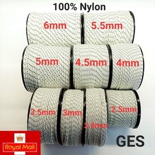 PULL CORD STARTER ROPE LAWNMOWER, CHAINSAW, STRIMMER, 2.5mm - 6mm  2 - 25 metre.