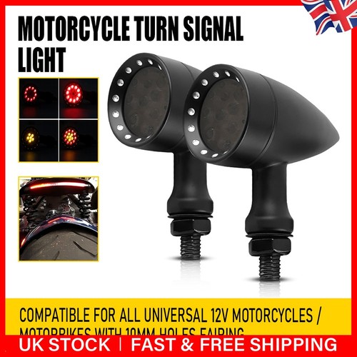 Motorcycle amber red front - red,