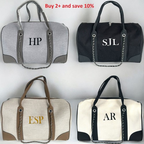 Personalised canvas duffel bag - canvas,