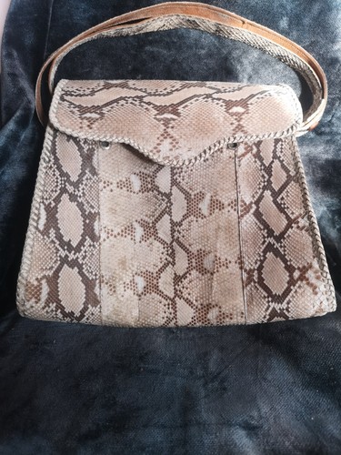 Vintage genuine python skin