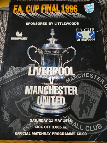 1996 cup final programme - fa,
