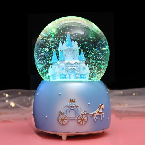 Light musical snow globe - light,