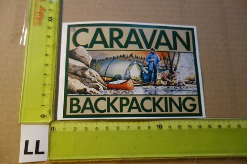 Old sticker camping - sticker, caravan
