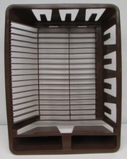 Vintage 1981 Rubbermaid 2 compartment Dish Drainer #6050 Chocolate NOS New