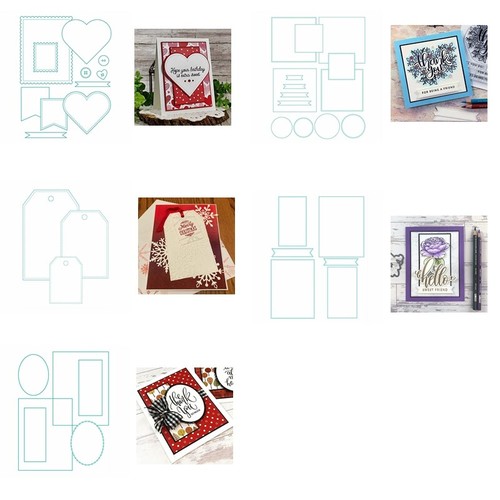 Rectangle frame album tags - rectangle,