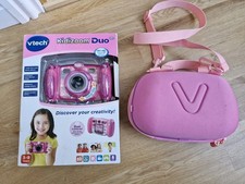 VTech Kidizoom Duo Camera - Pink - Used - Boxed - Comes with Carry Bag
