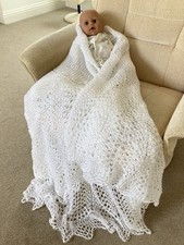 New Hand Knitted Baby Shawl