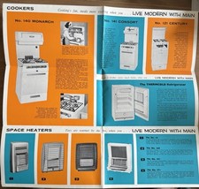 Vintage 1960's MAIN APPLIANCES WASHING MACHINE BOILER Leaflet COOKER HEATER