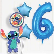 Stitch 6th Birthday Helium