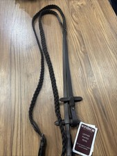 Windsor Leather Plaited Reins Size 54inch Width 5/8 Colour Havana