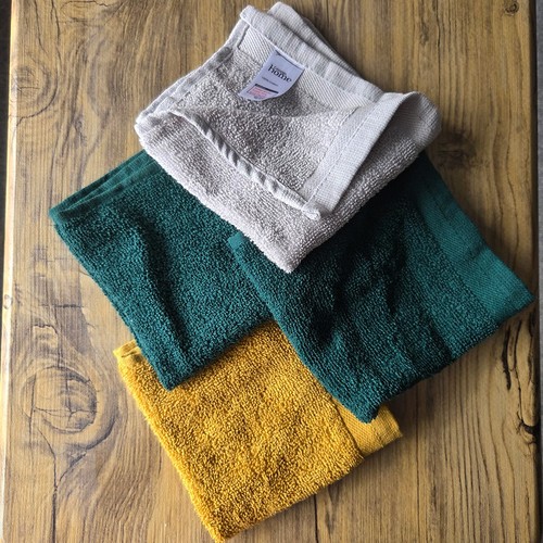 Face towel green - face,