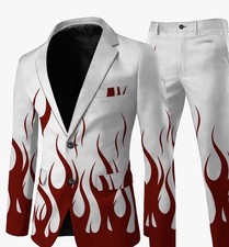 Men’s Suit XXL. Flames!