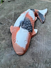 Large hand cast stone koi carp