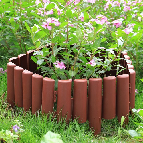 Garden lawn palisade edging - lawn,