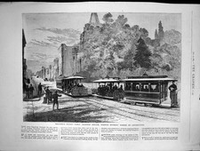 Antique Print 1883 Hallidies