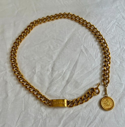Vintage chanel chain belt coco - vintage,