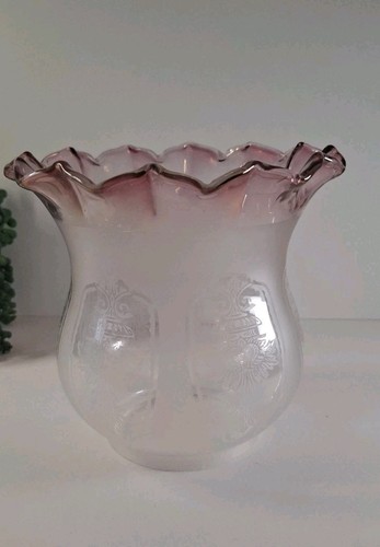 Vintage pink frosted glass - vintage,