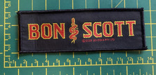 AC/DC  BON SCOTT BROTHER SNAKE WOVEN SEW ON OFFICIALLY LICENSED PATCH